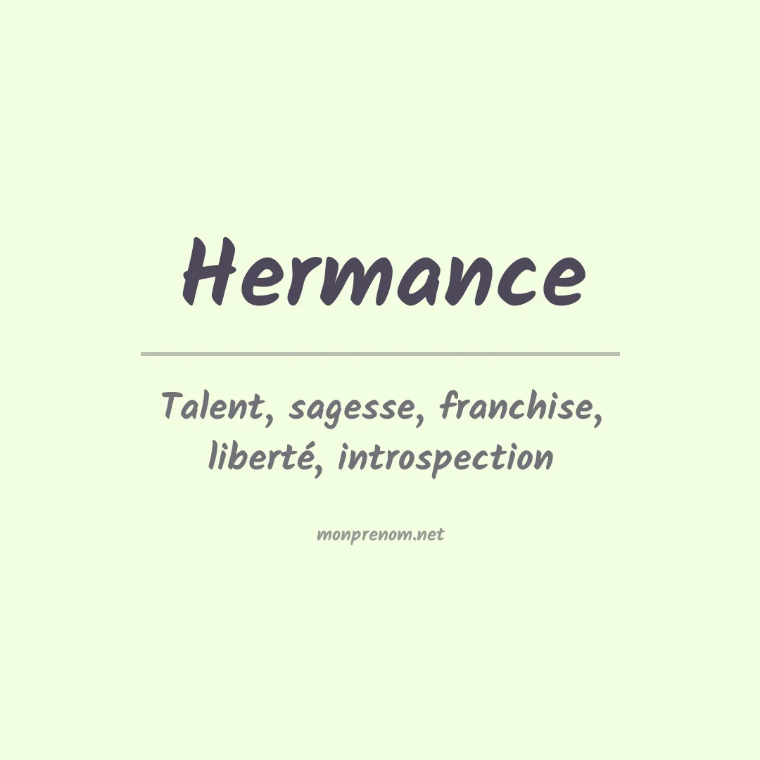 Prénom Hermance