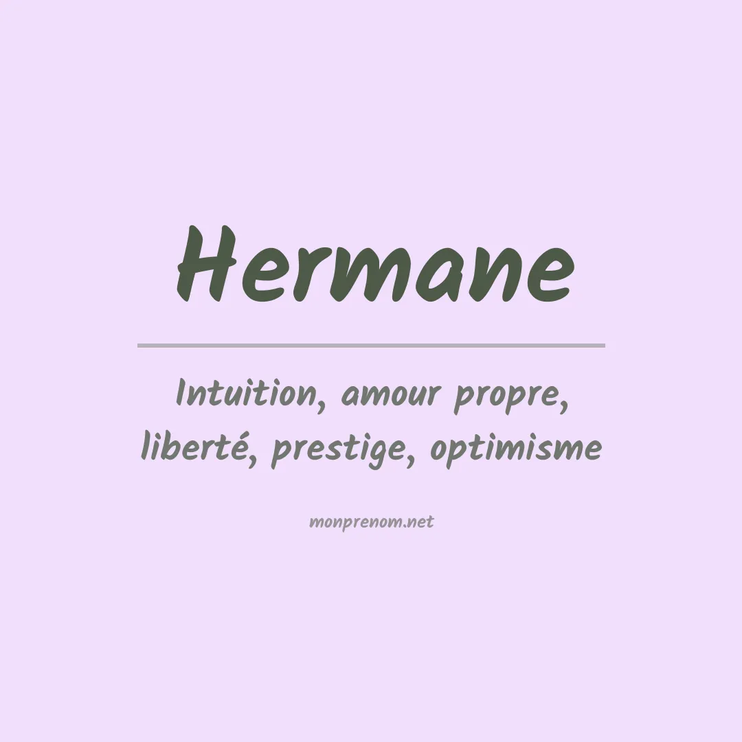 Signification du prénom Hermane