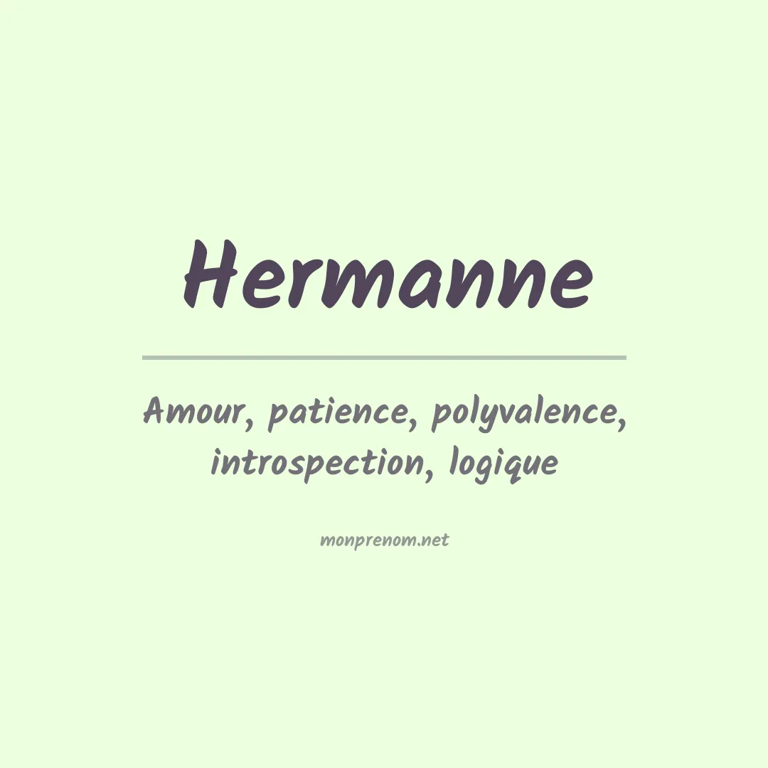 Prénom Hermanne