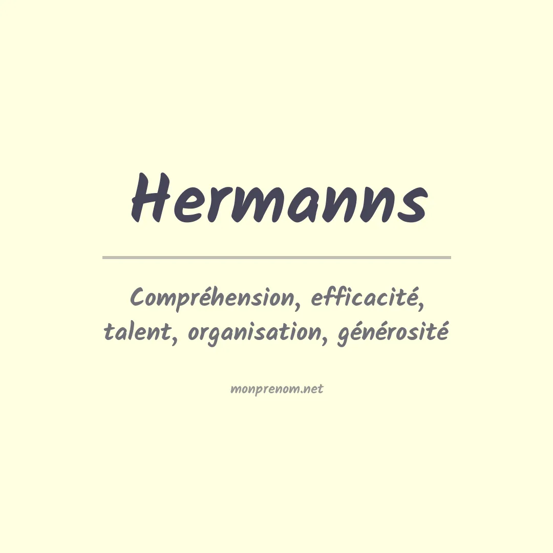 Prénom Hermanns