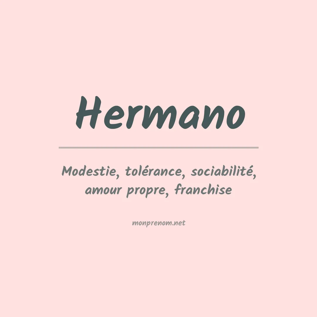 Prénom Hermano