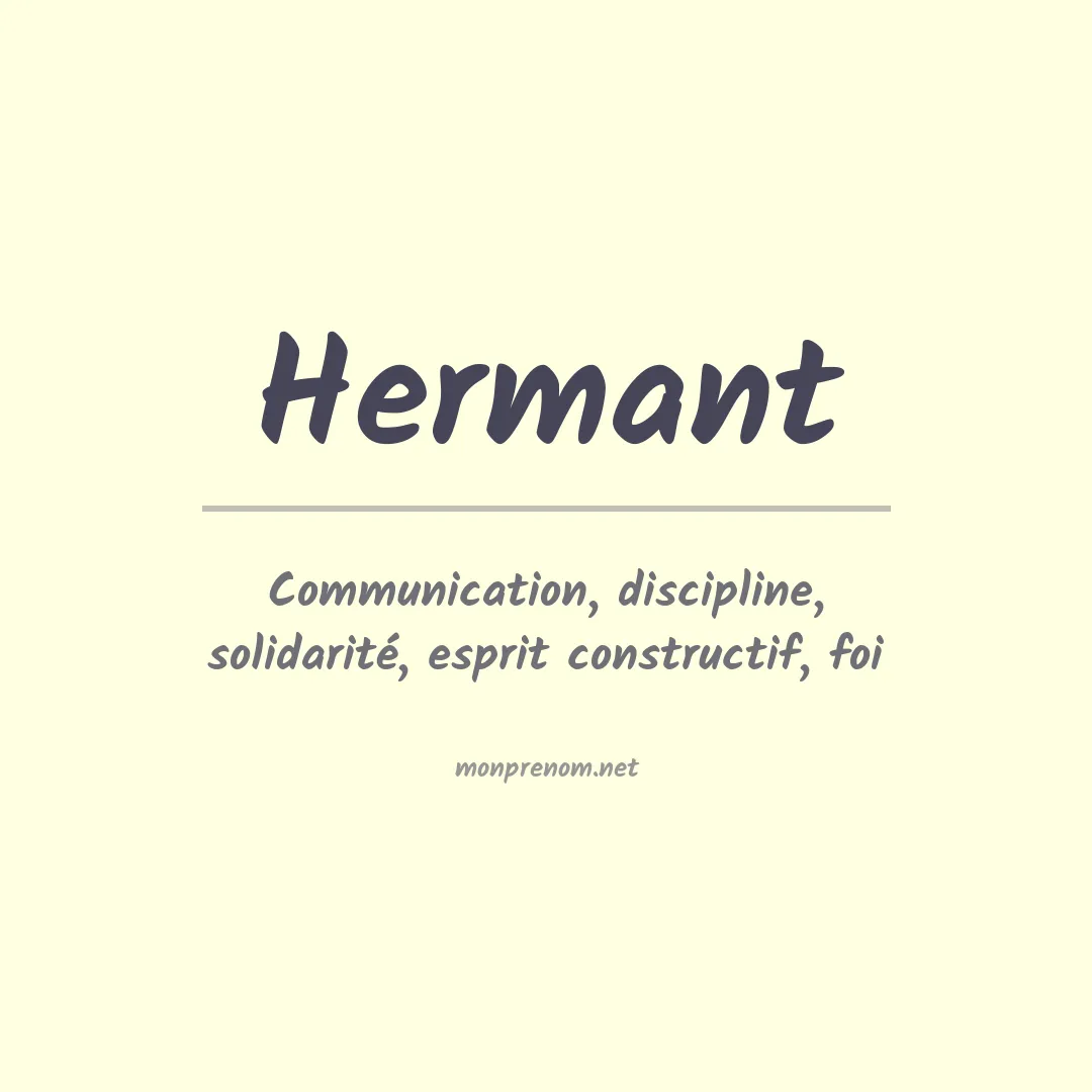 Prénom Hermant