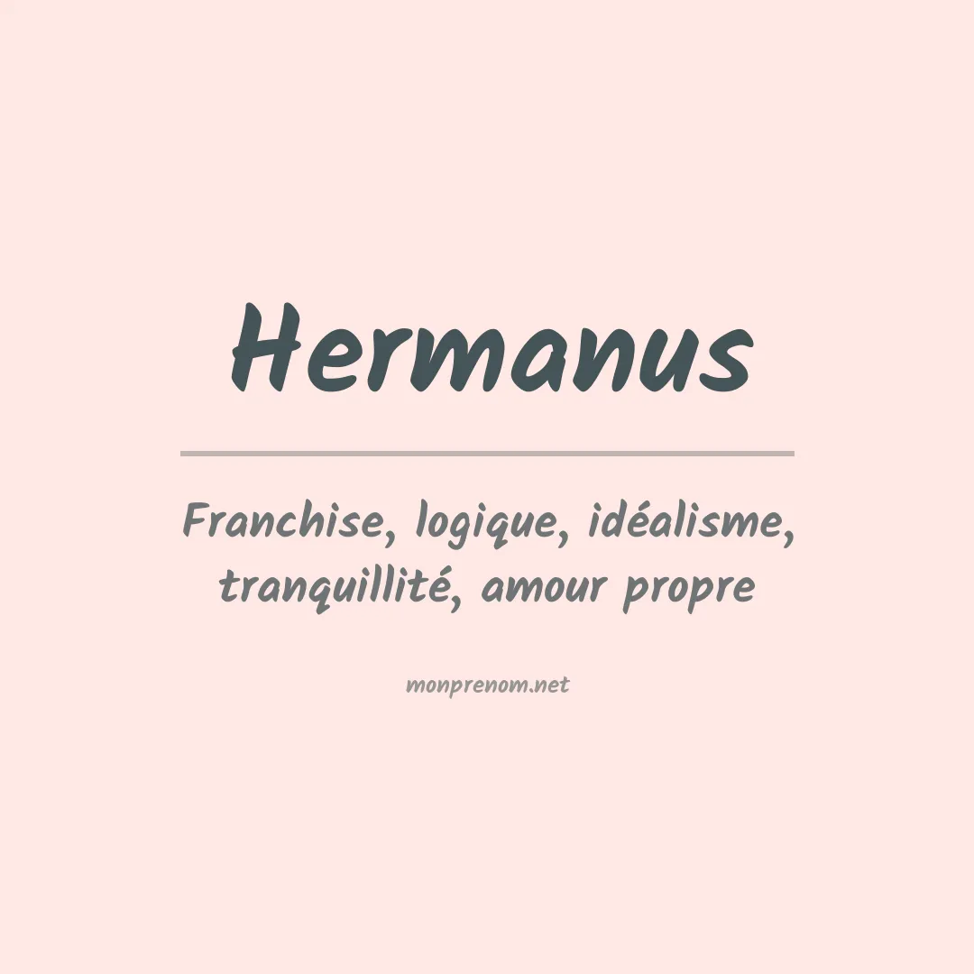 Signification du prénom Hermanus