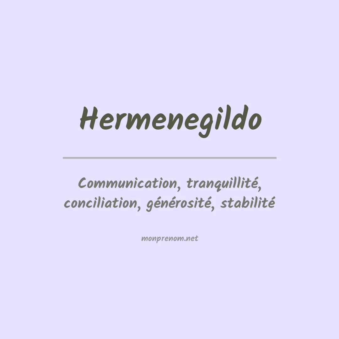 Prénom Hermenegildo