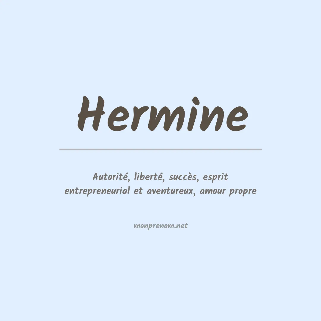 Prénom Hermine