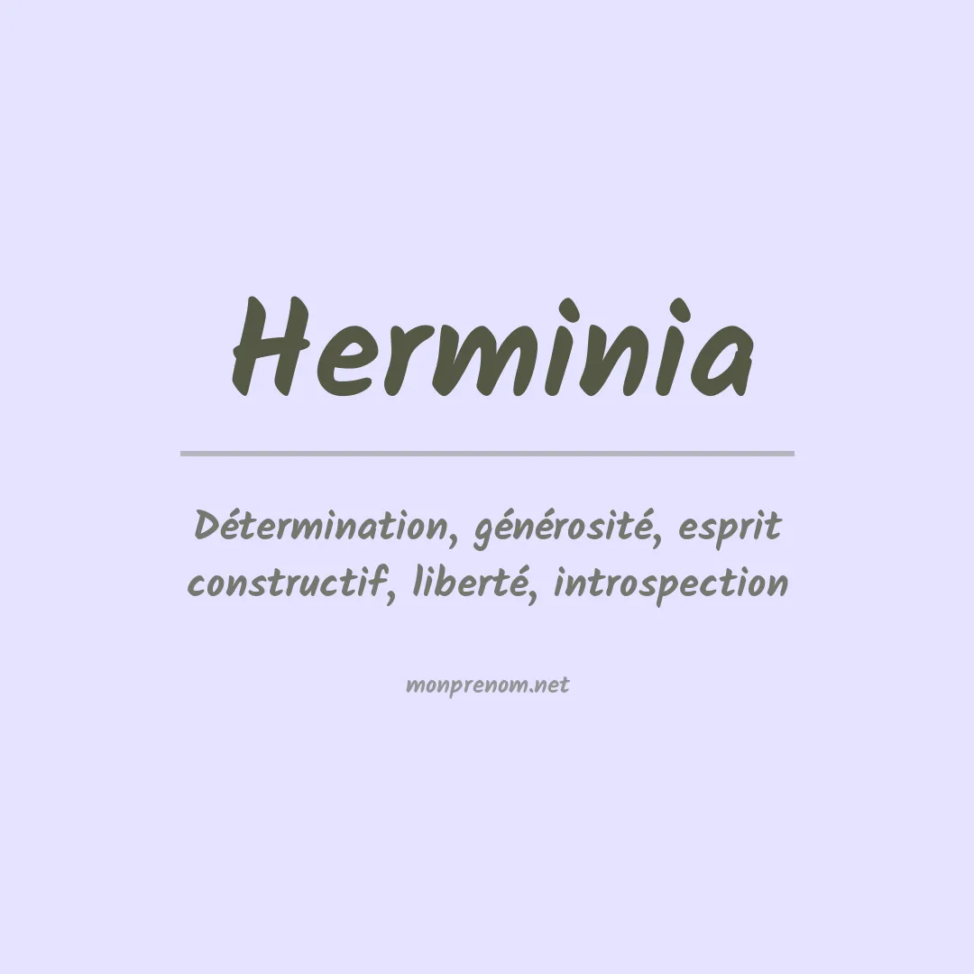 Prénom Herminia