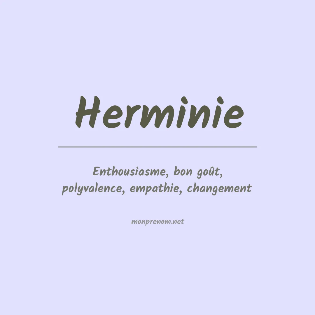 Prénom Herminie