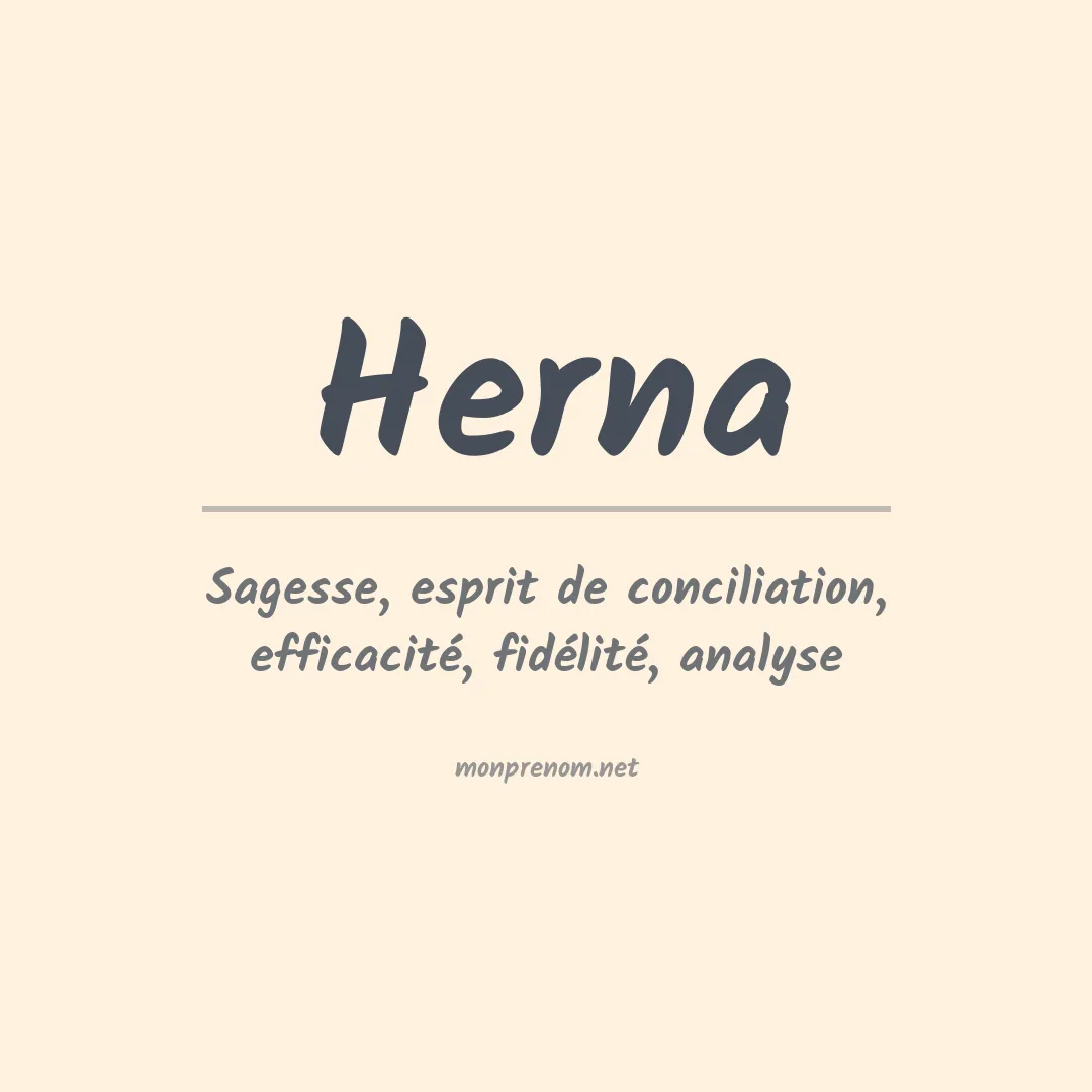 Prénom Herna