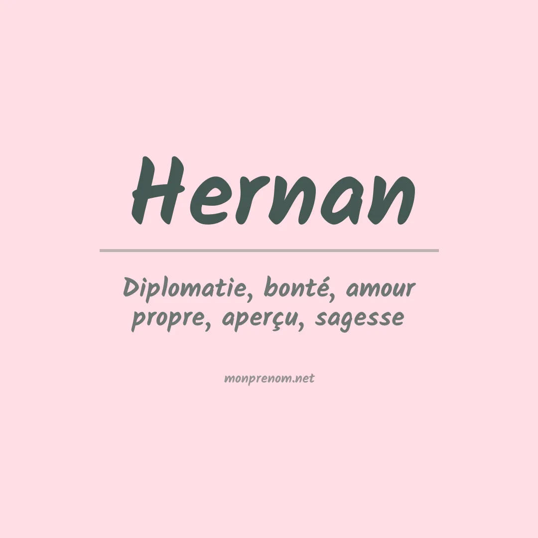 Prénom Hernan