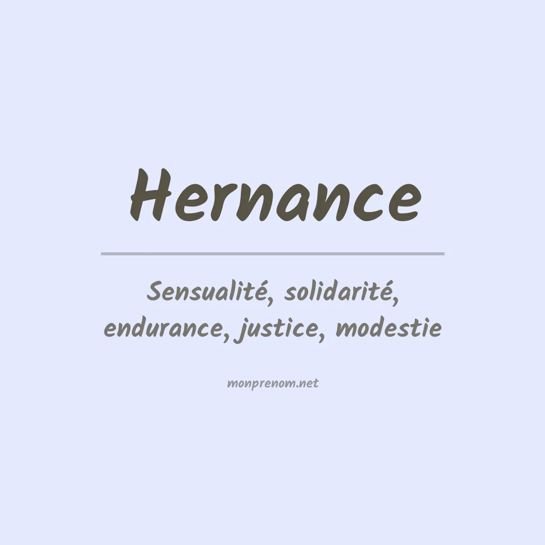 Signification du prénom Hernance