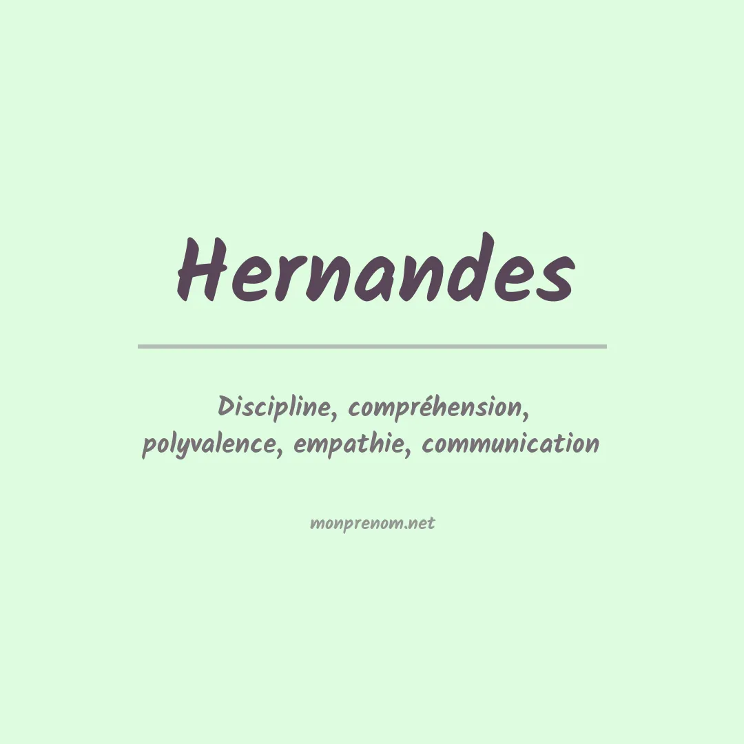 Prénom Hernandes