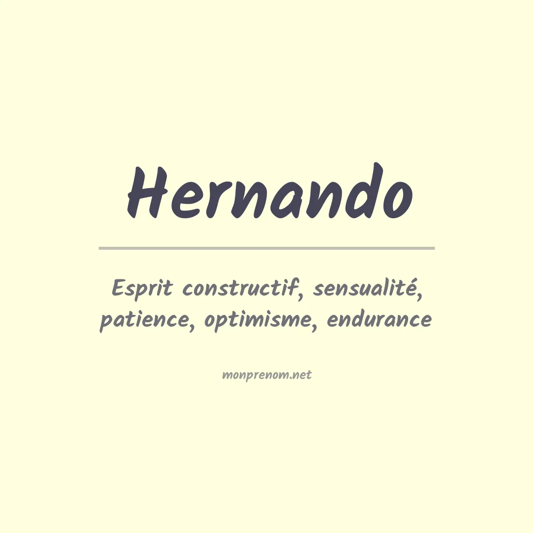 Prénom Hernando