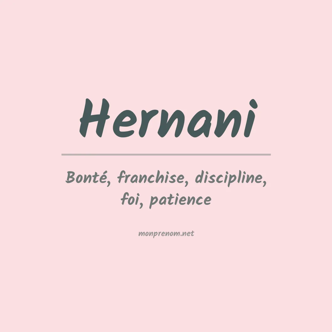 Prénom Hernani