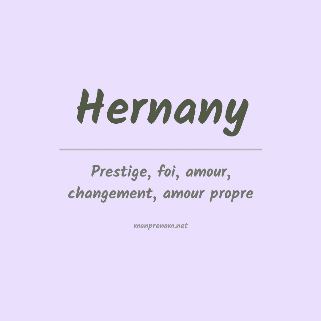 Prénom Hernany