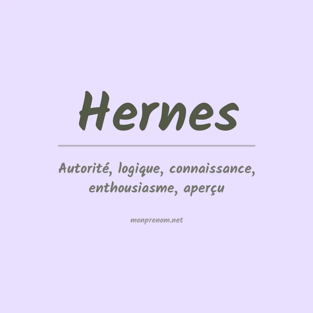 Signification du prénom Hernes