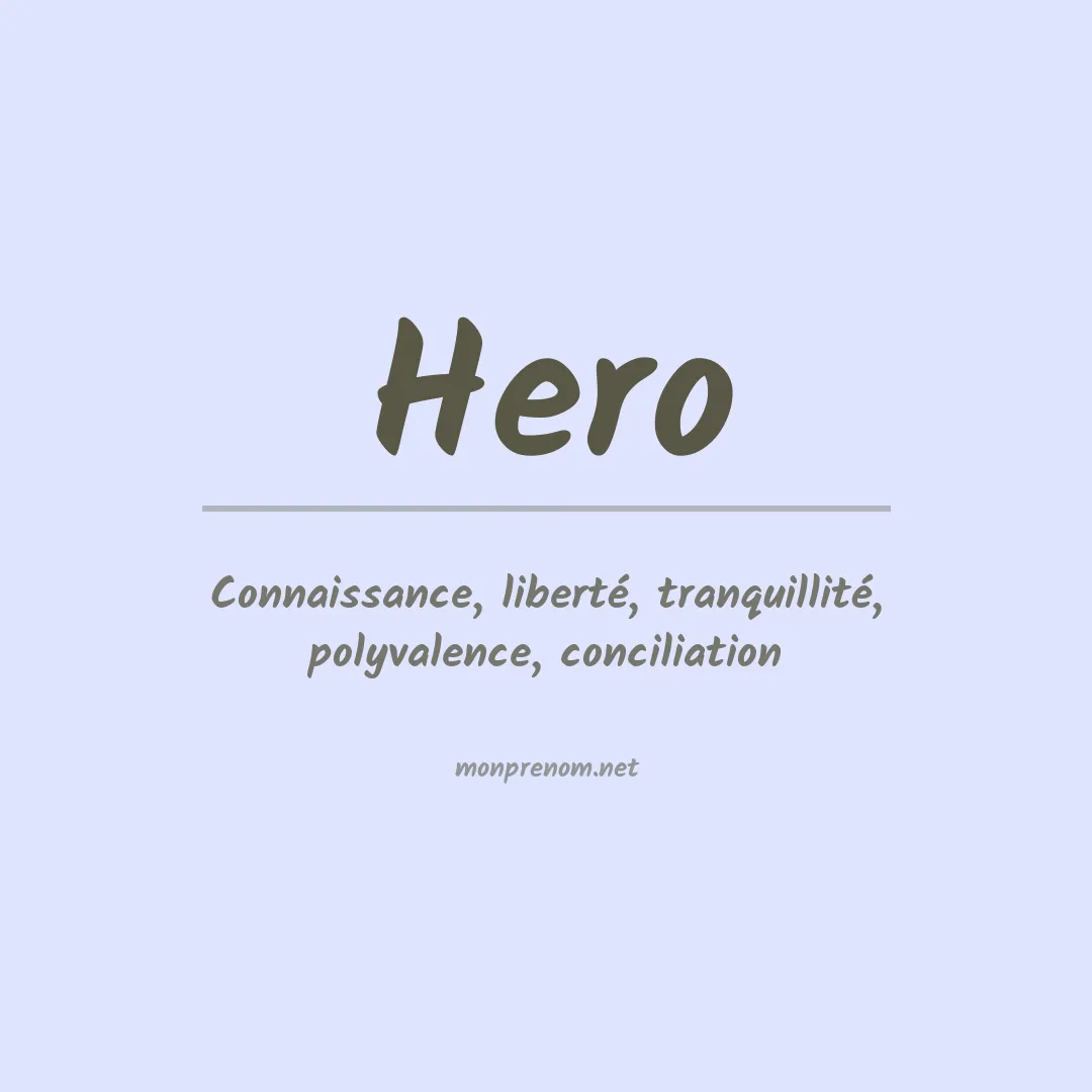 Prénom Hero