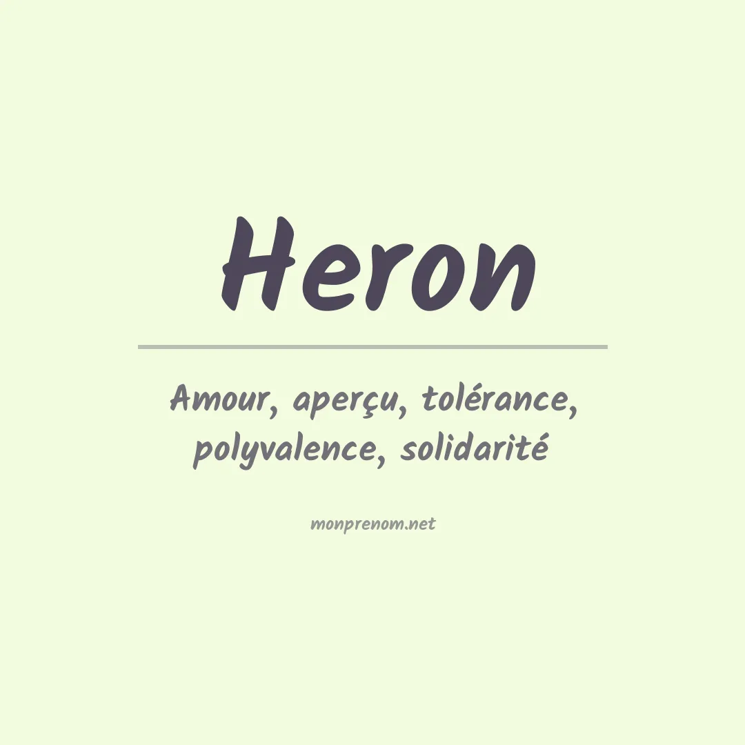 Prénom Heron