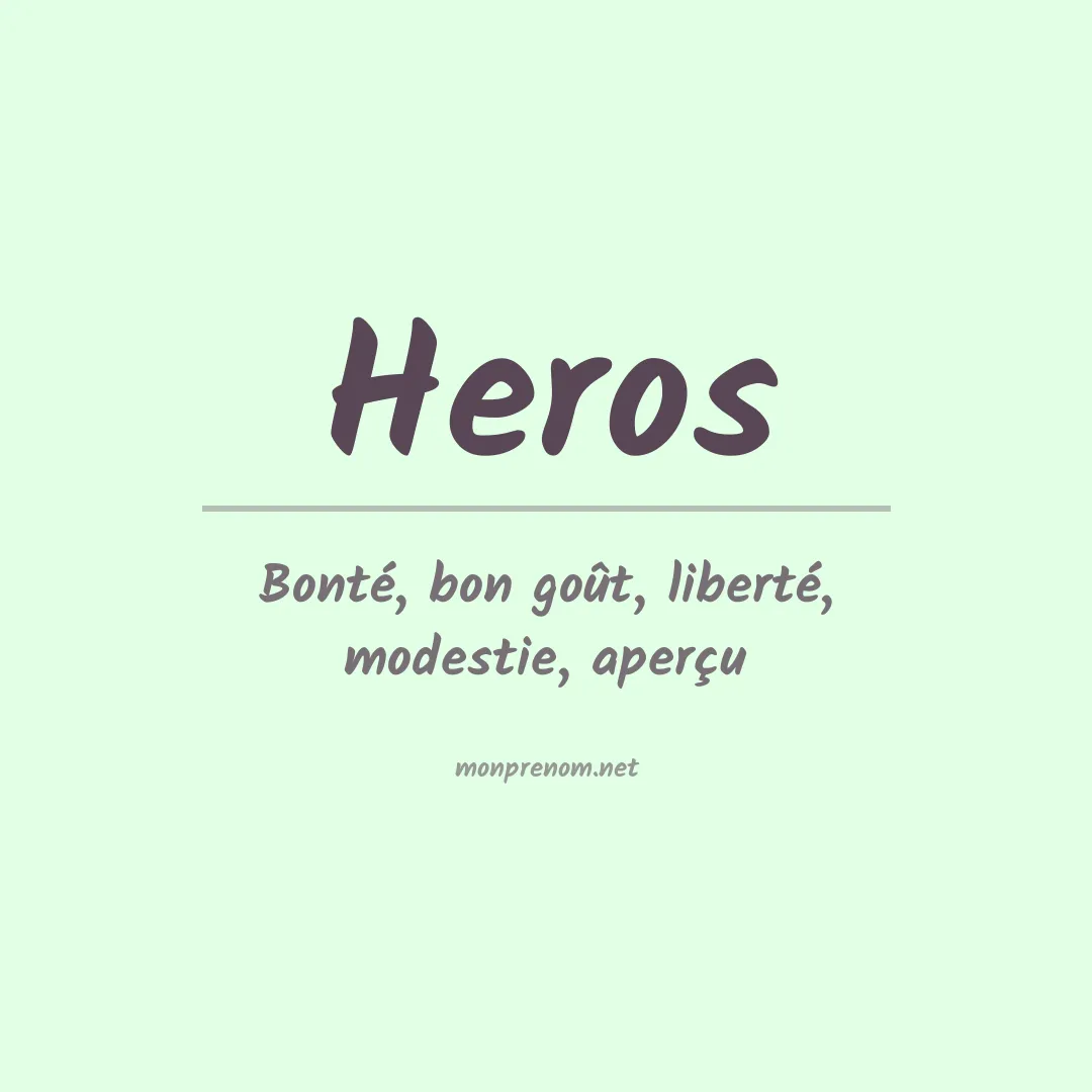 Prénom Heros