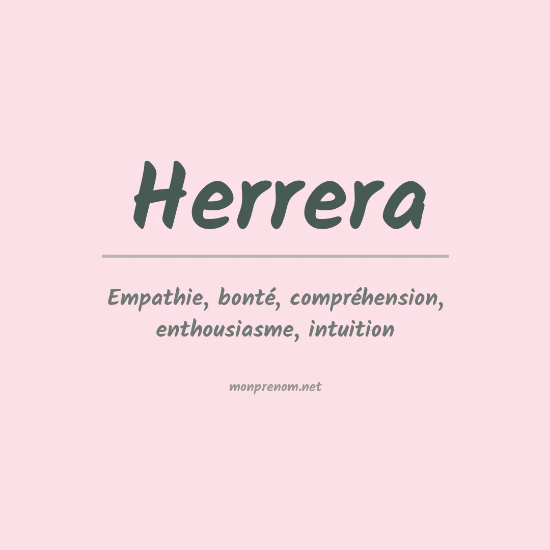 Prénom Herrera