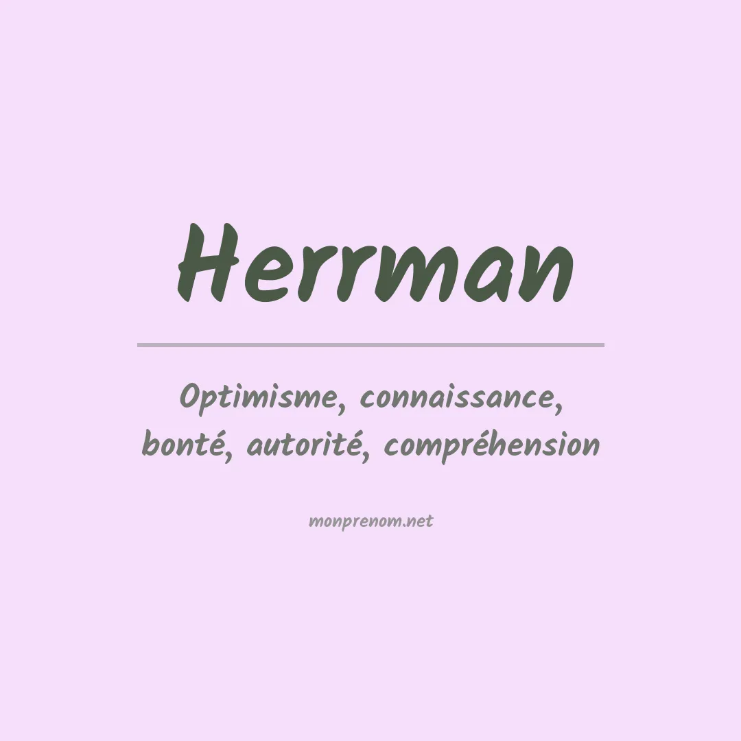 Prénom Herrman