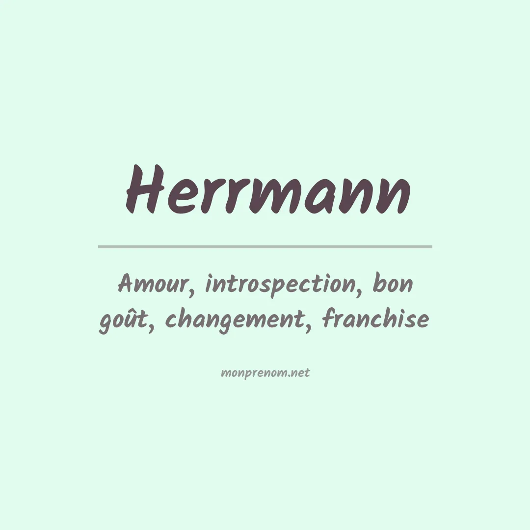 Prénom Herrmann