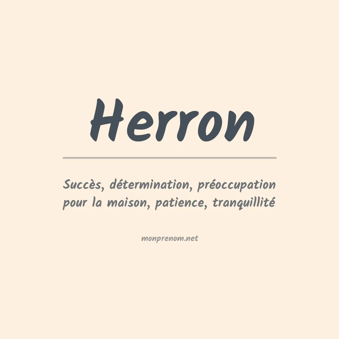 Prénom Herron