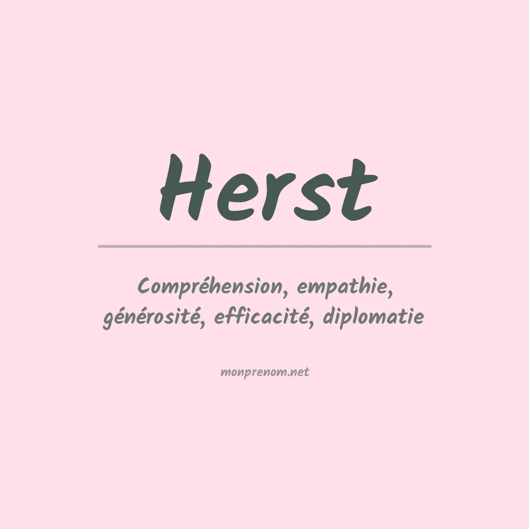 Prénom Herst