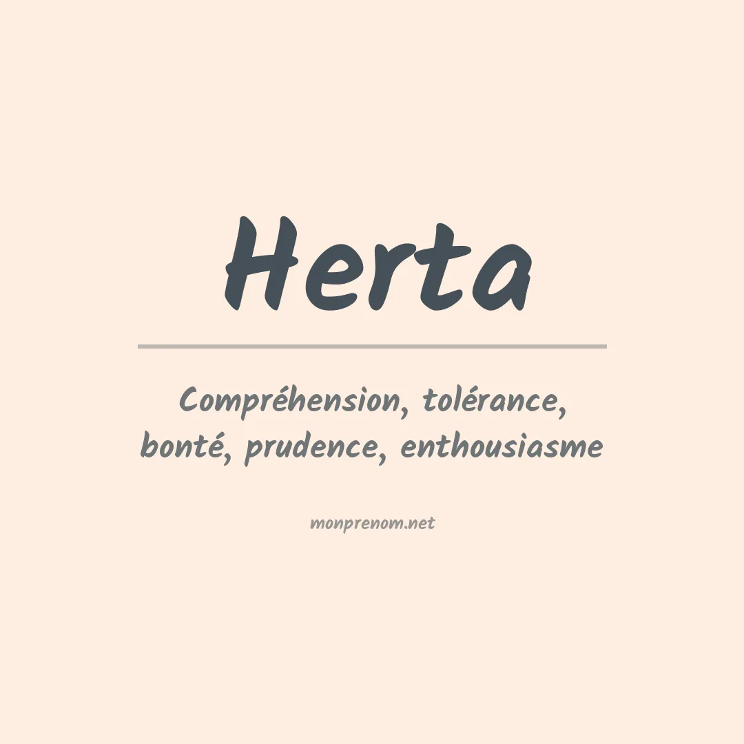 Prénom Herta