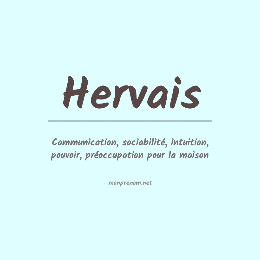 Signification du prénom Hervais