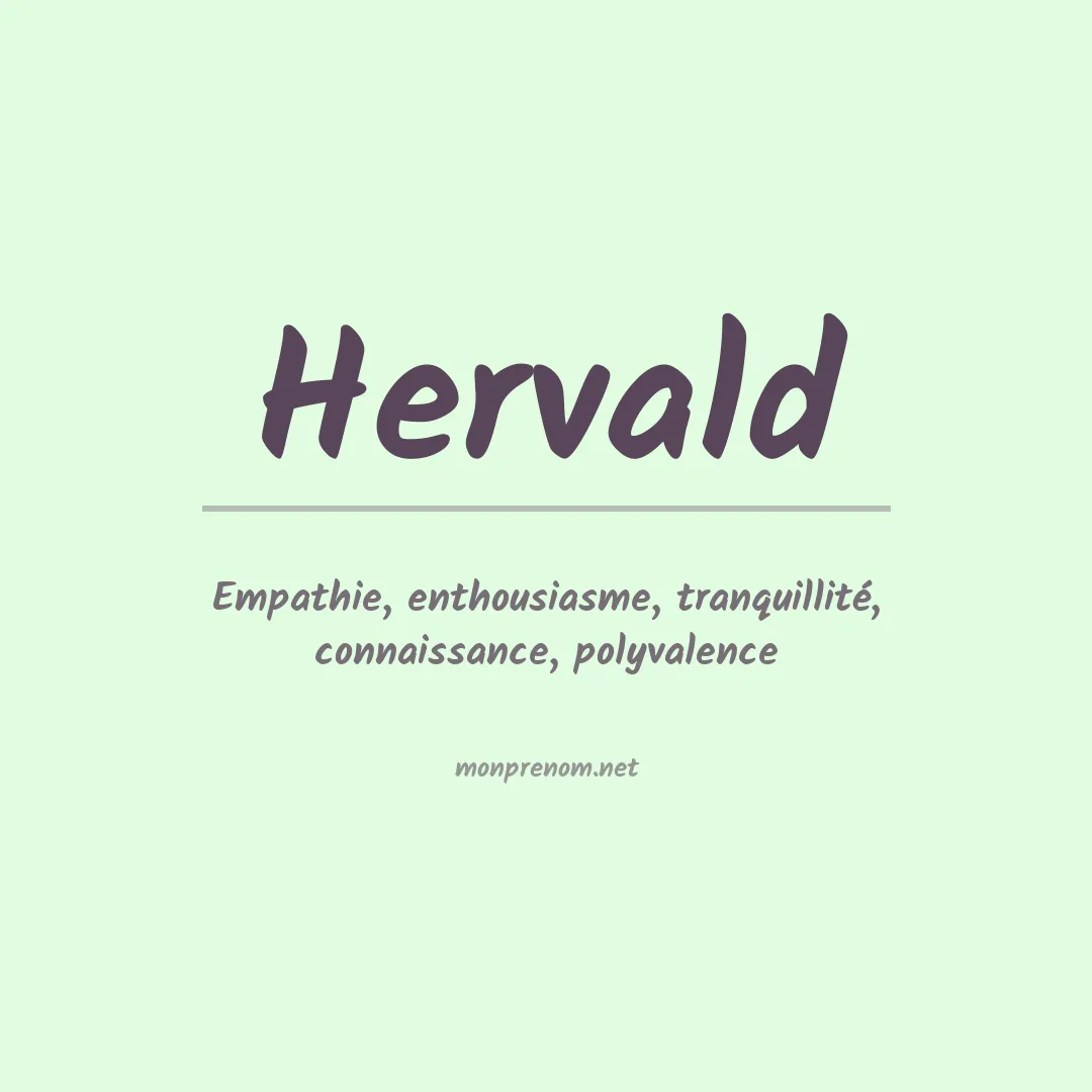 Signification du prénom Hervald