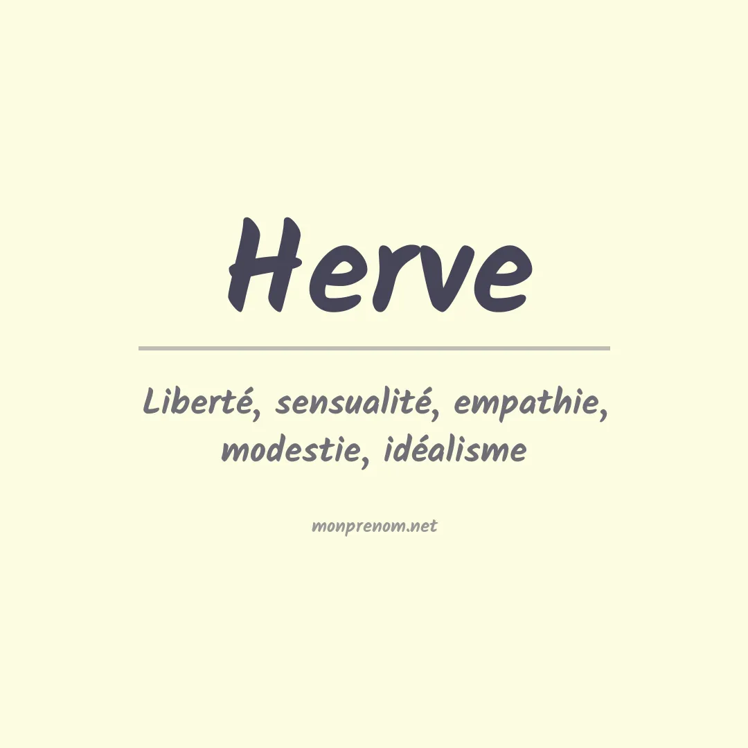 Prénom Herve