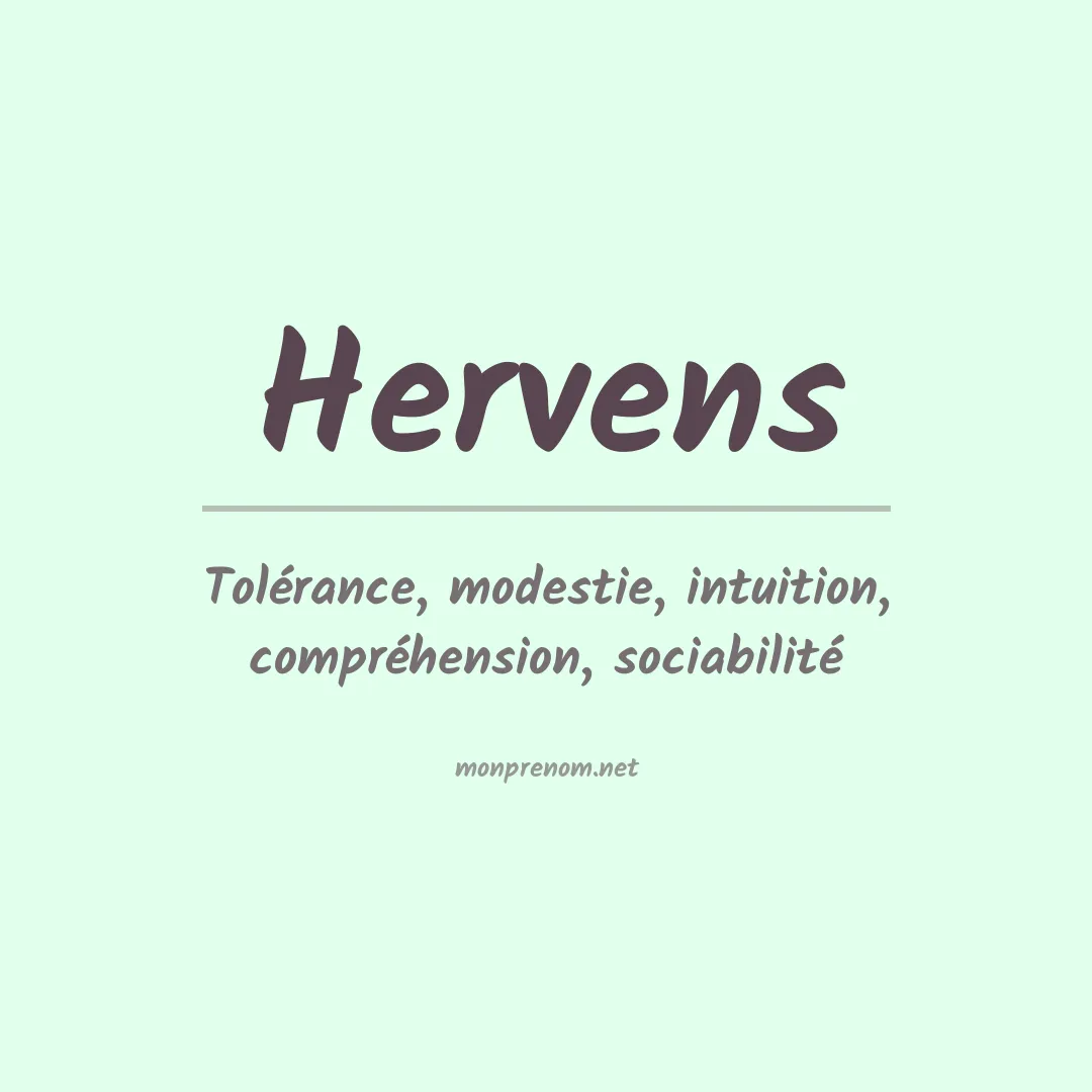 Signification du prénom Hervens