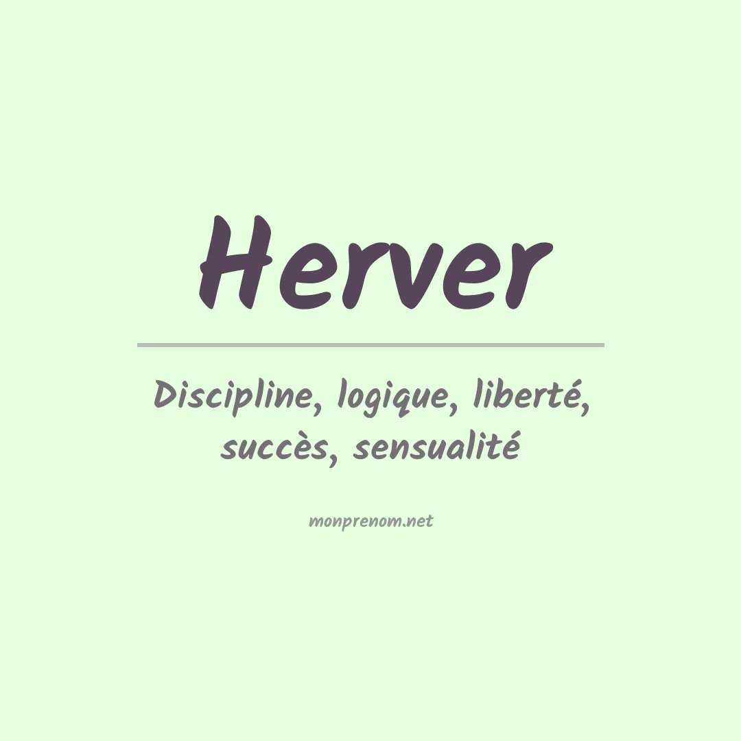 Signification du prénom Herver