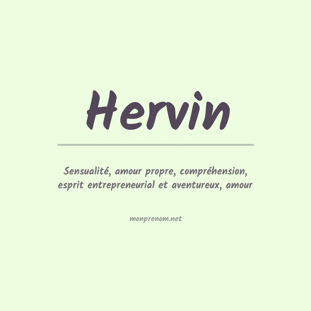 Prénom Hervin