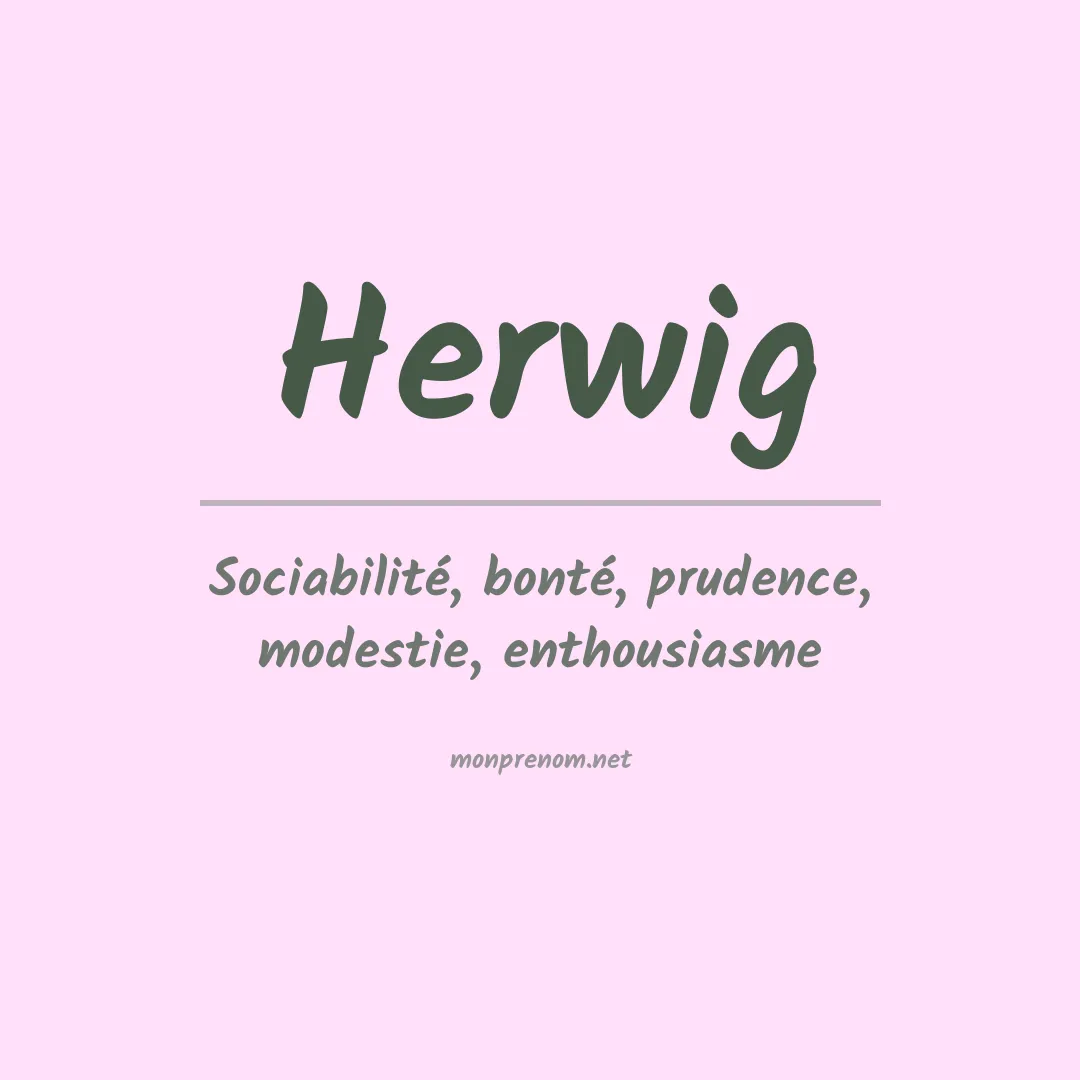 Prénom Herwig