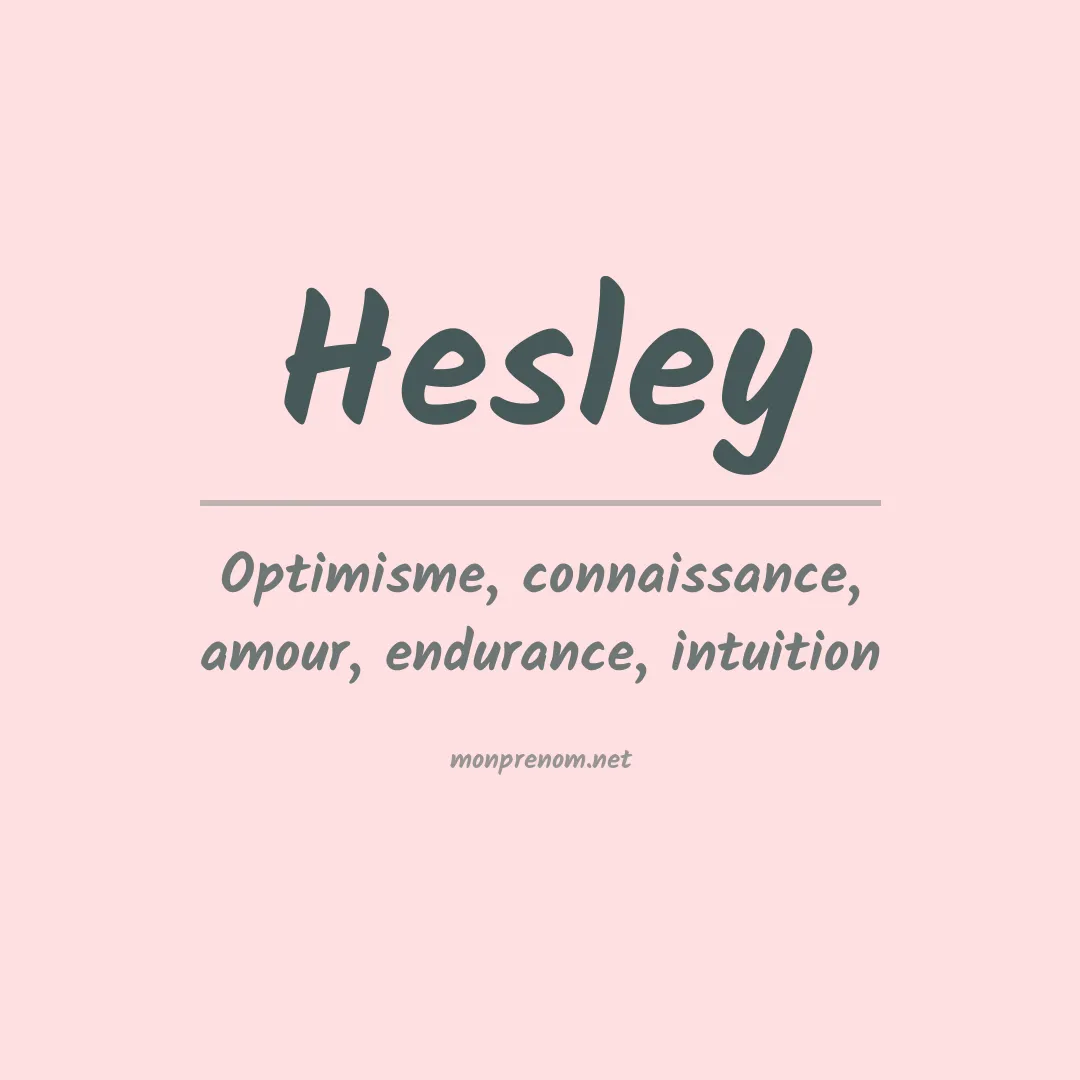 Prénom Hesley