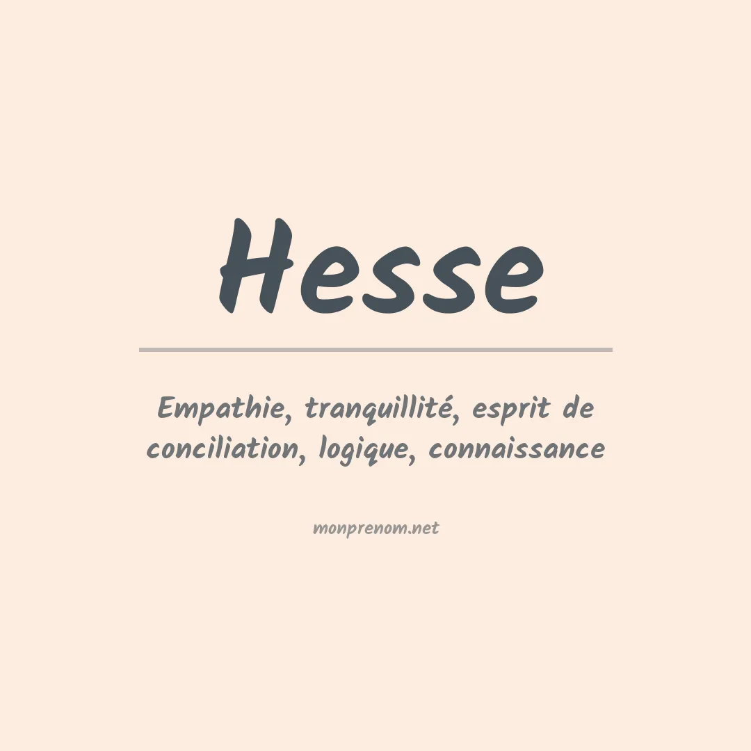 Prénom Hesse