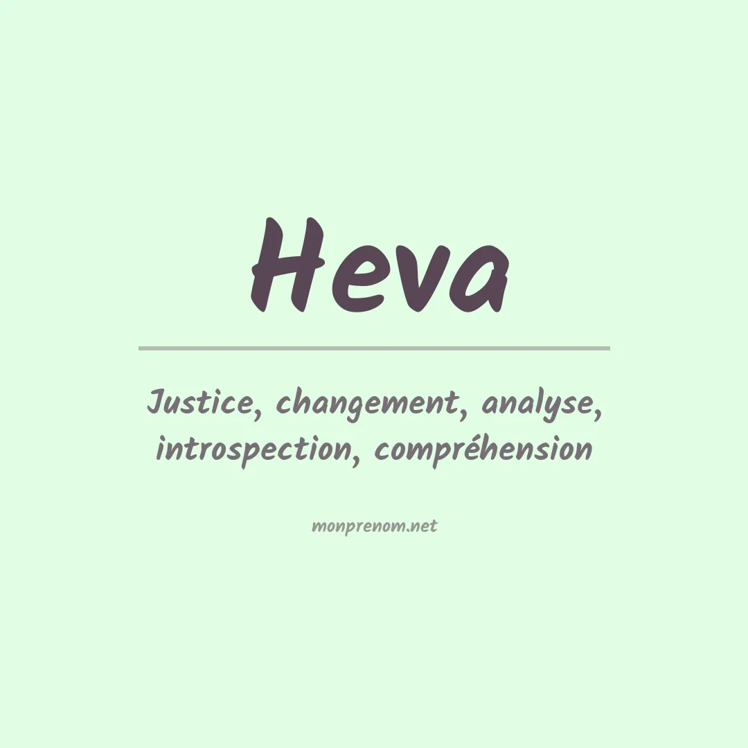 Prénom Heva