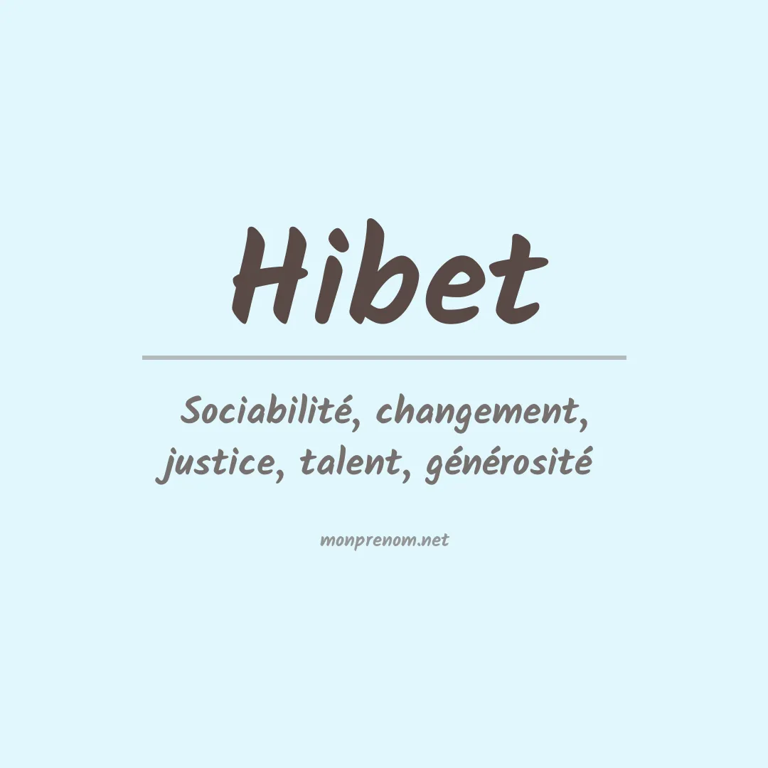 Prénom Hibet