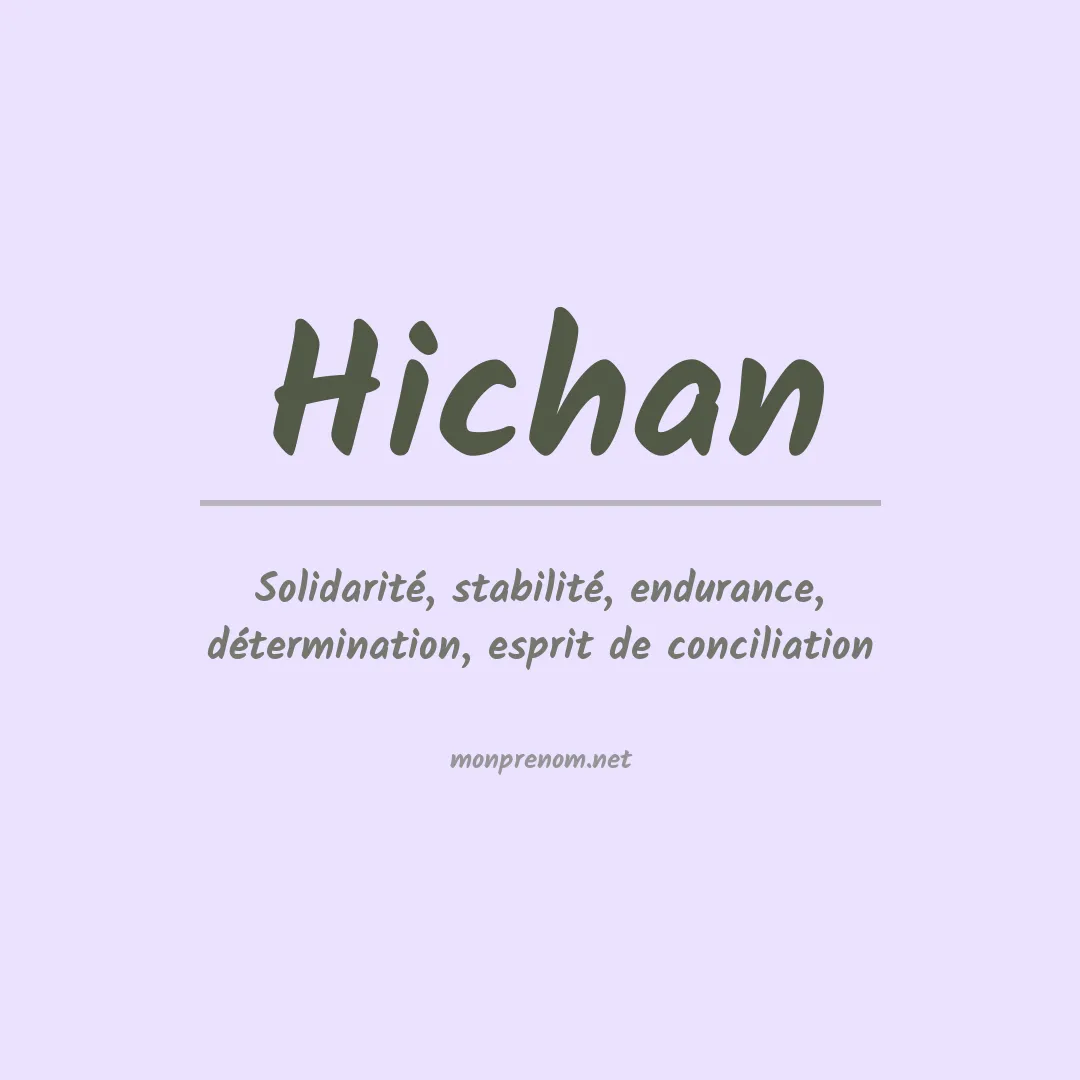 Prénom Hichan