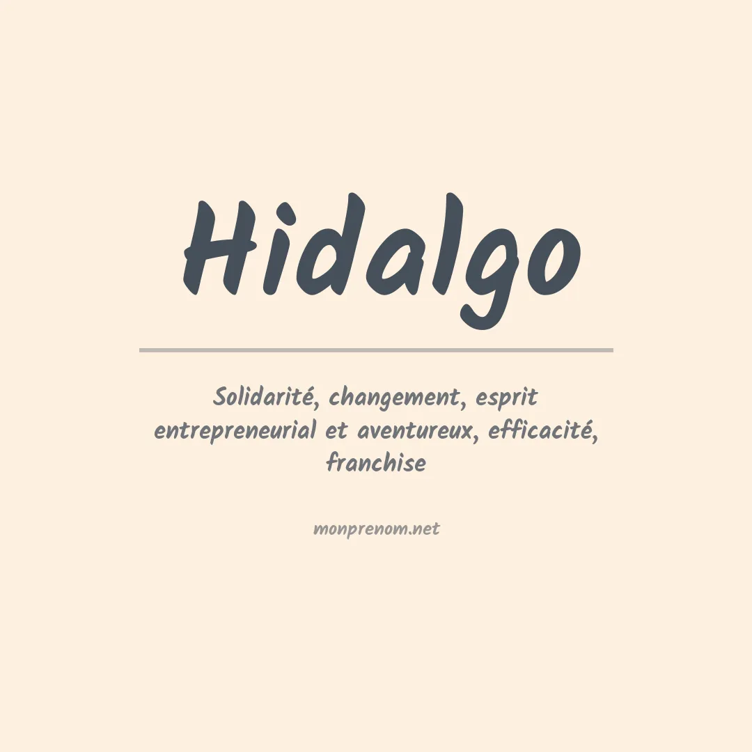 Prénom Hidalgo