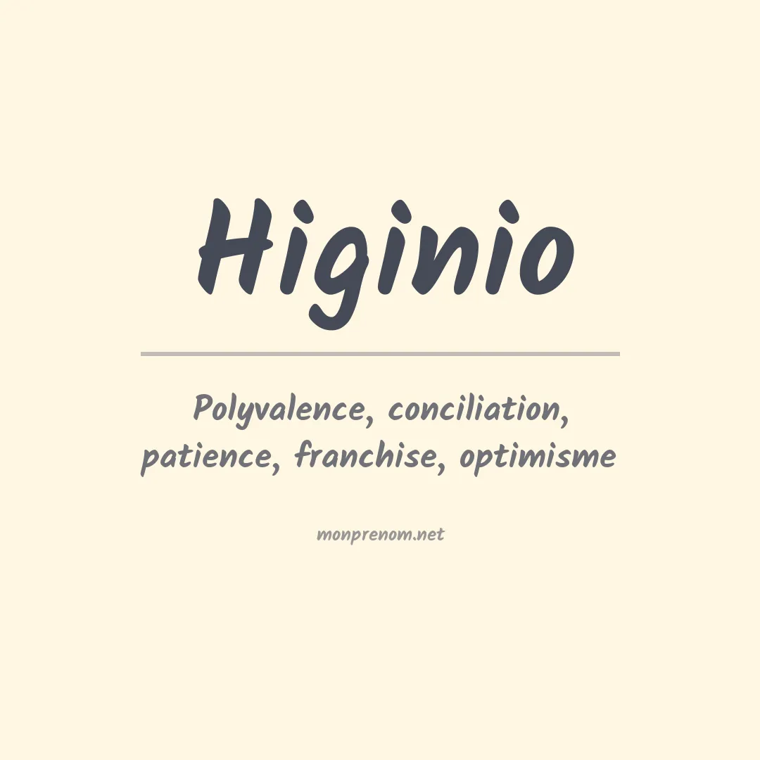 Prénom Higinio