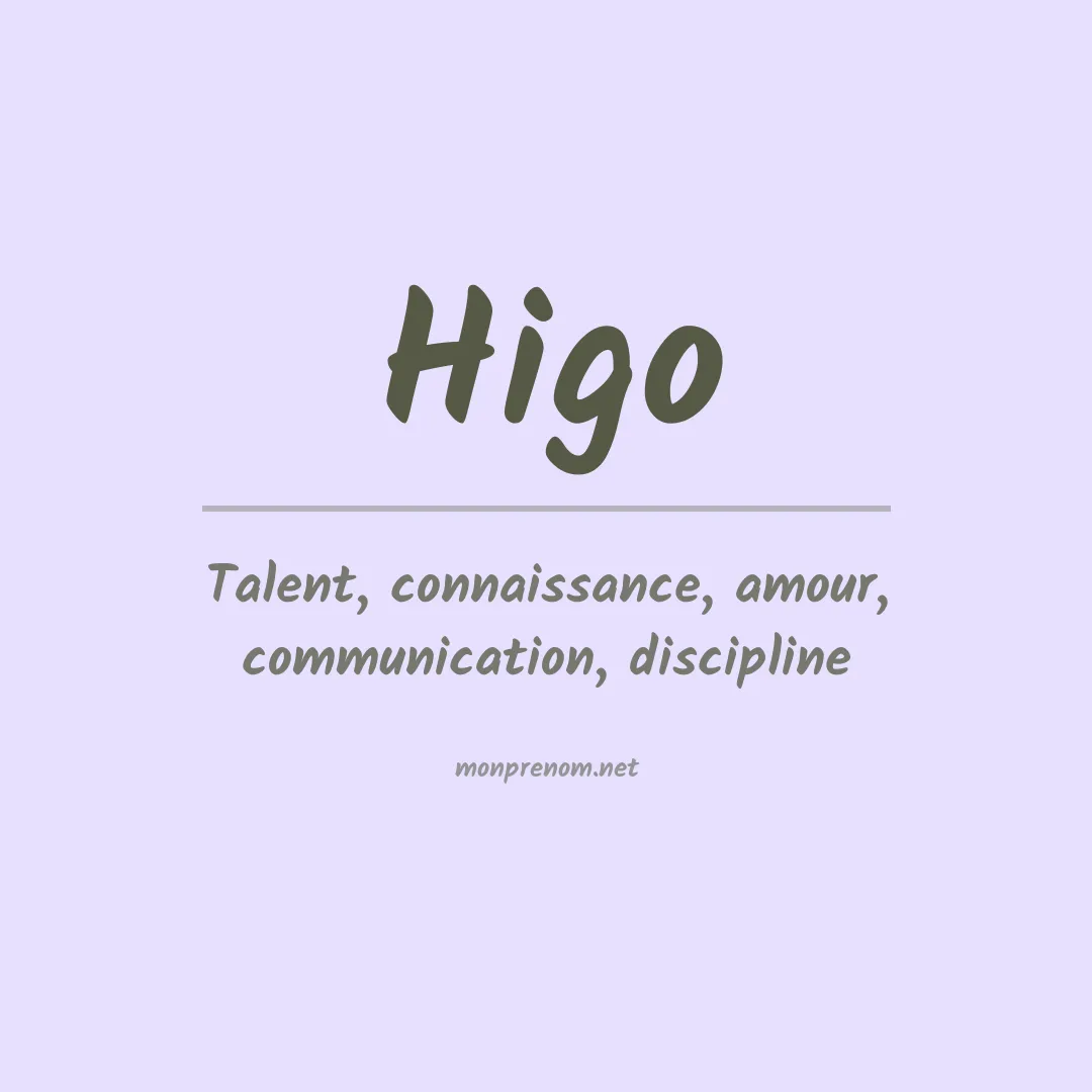 Prénom Higo