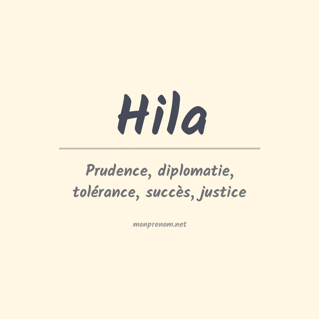 Prénom Hila