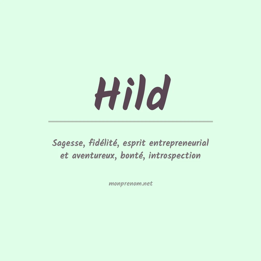 Prénom Hild