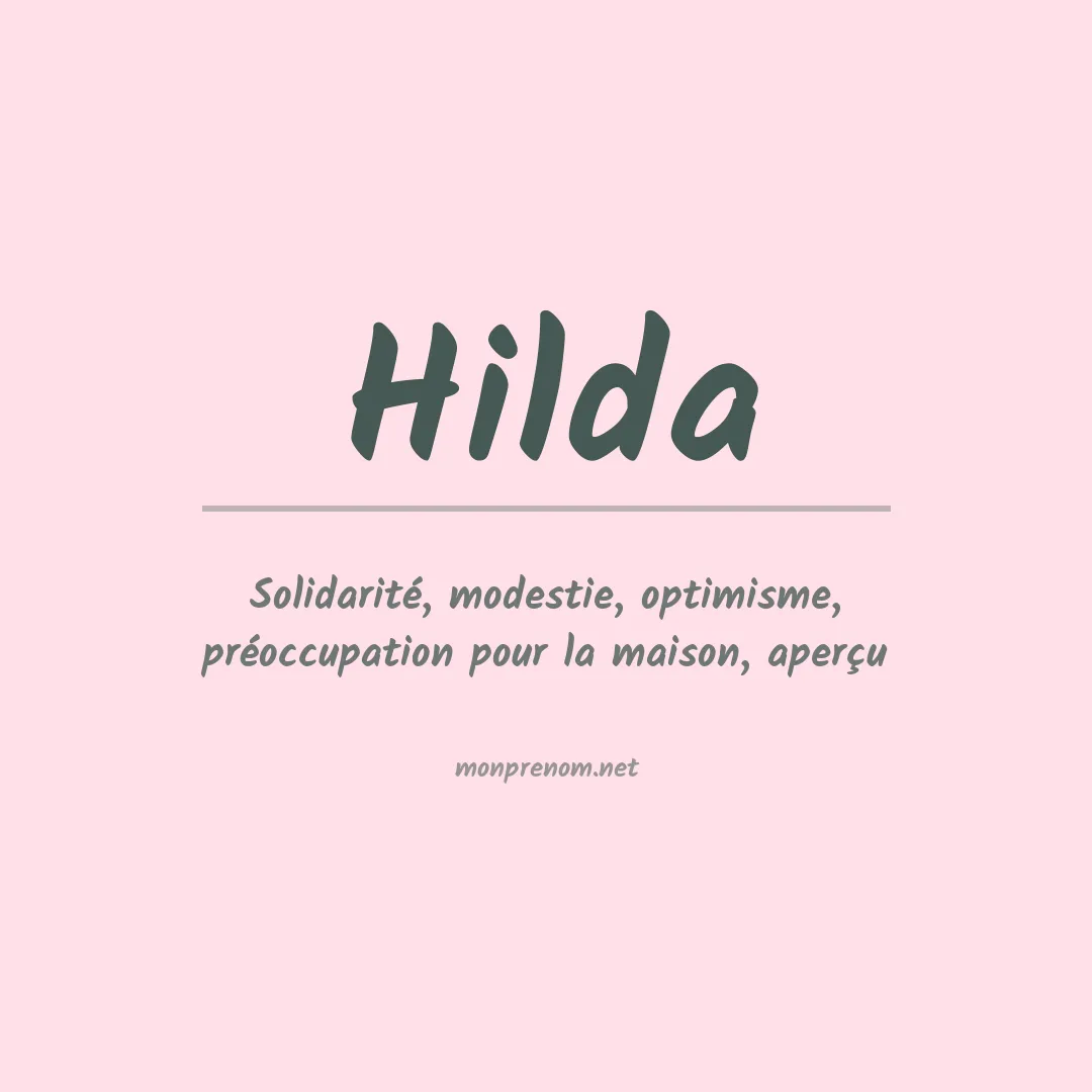 Prénom Hilda