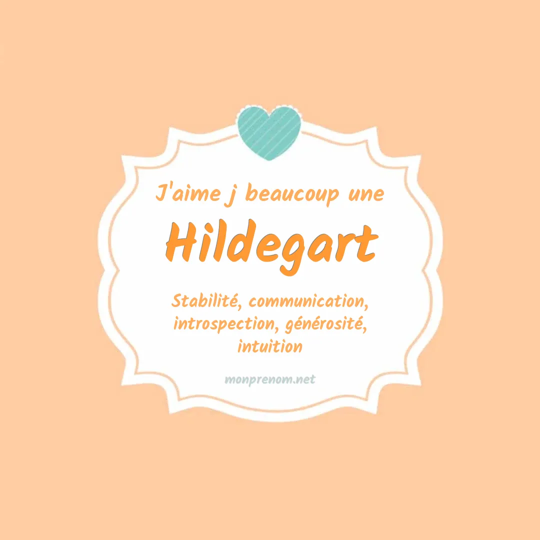 J'aime beaucoup Hildegart