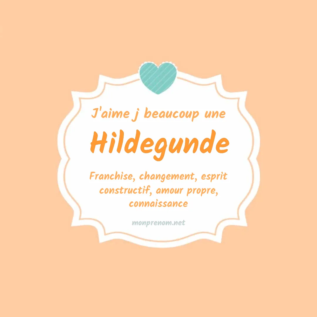 J'aime beaucoup Hildegunde