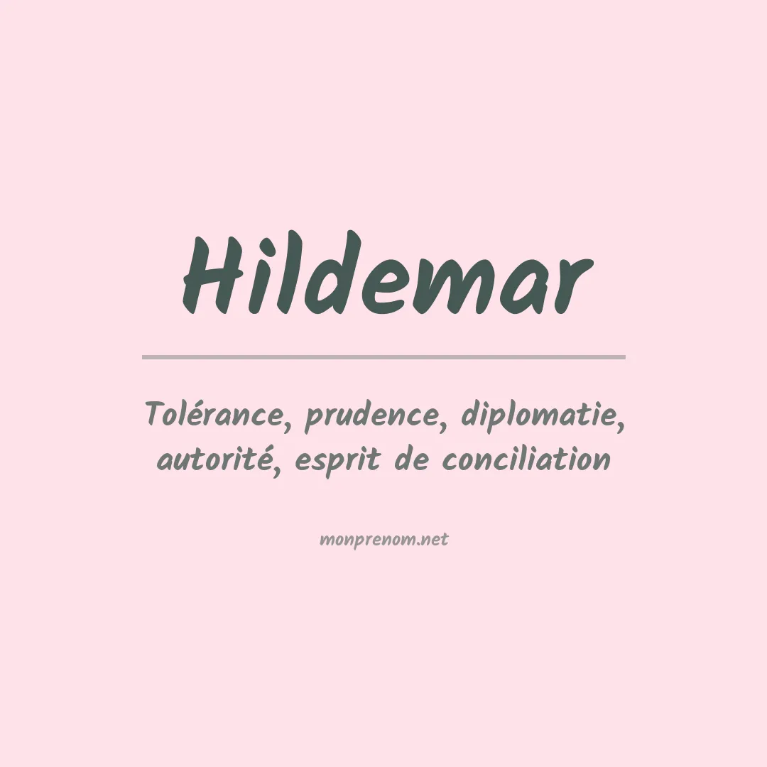 Prénom Hildemar