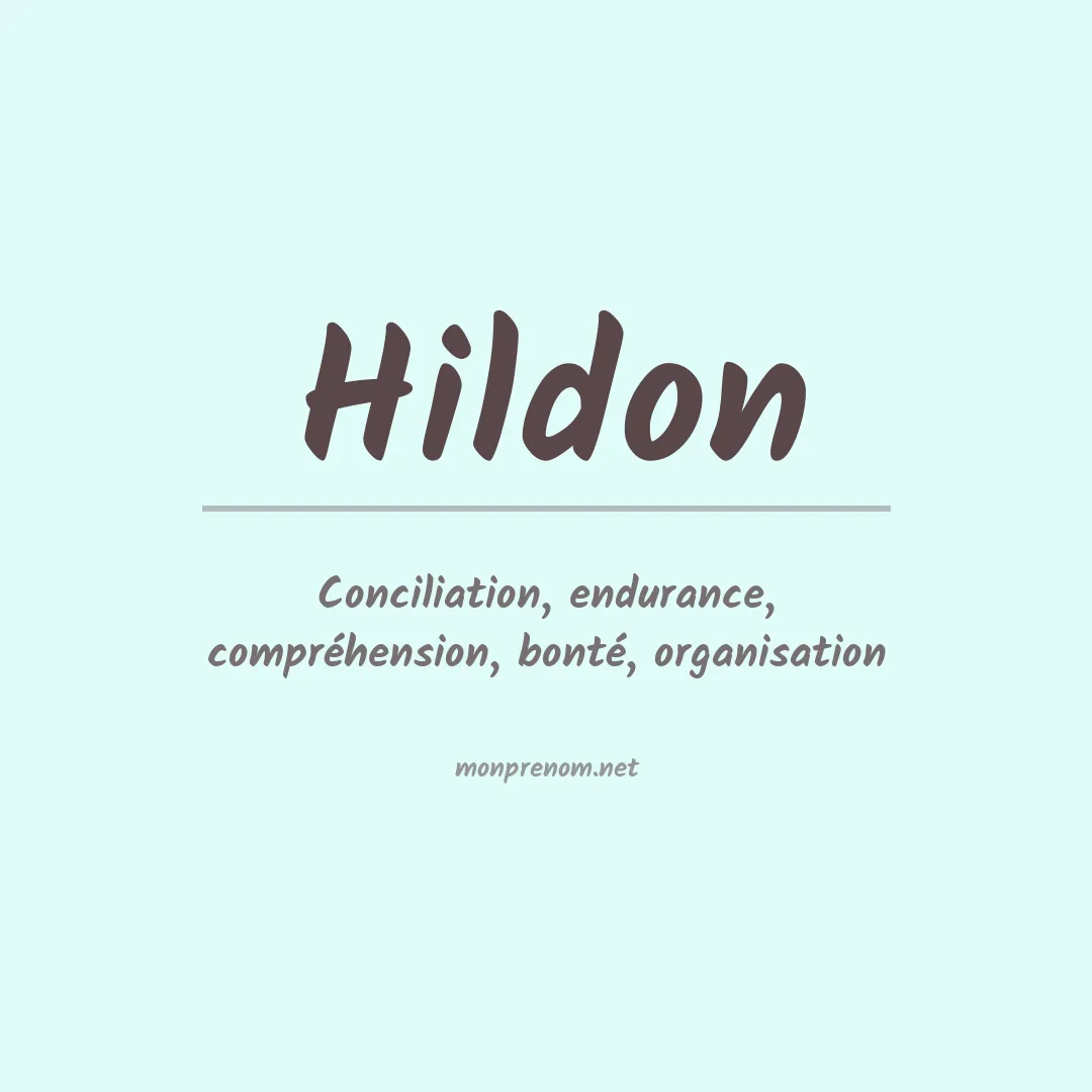 Prénom Hildon